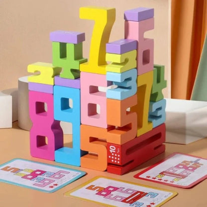 NumberBlocks™ - Jeu de Construction en Bois Montessori