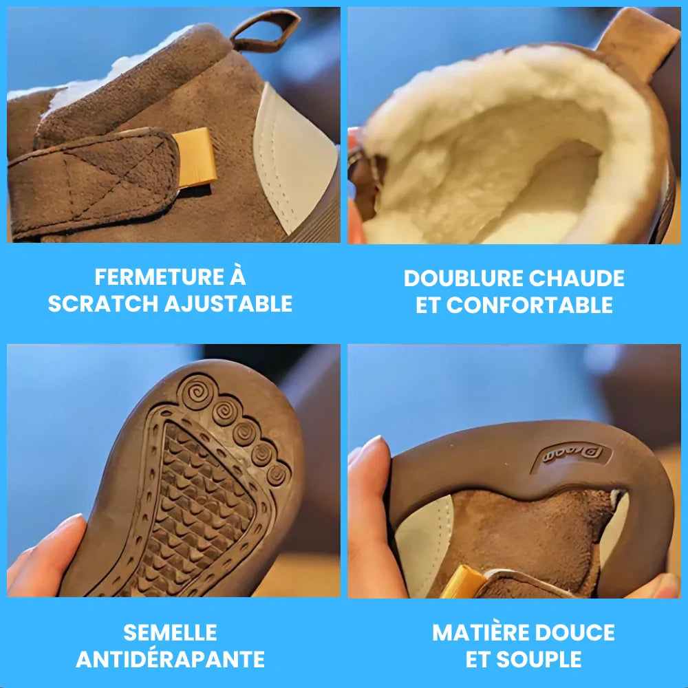 Chaussures d’hiver rembourrées pour enfants