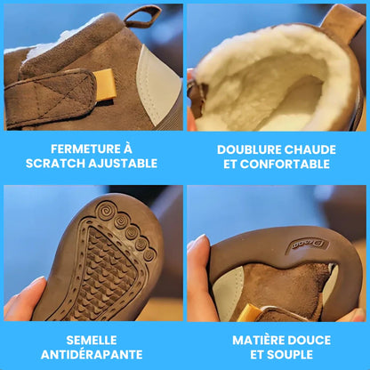 Chaussures d’hiver rembourrées pour enfants