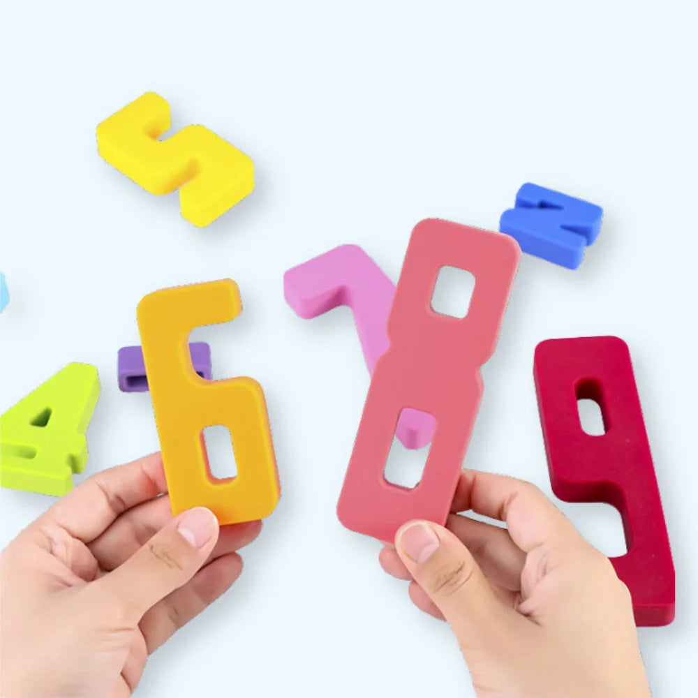 NumberBlocks™ - Jeu de Construction en Bois Montessori