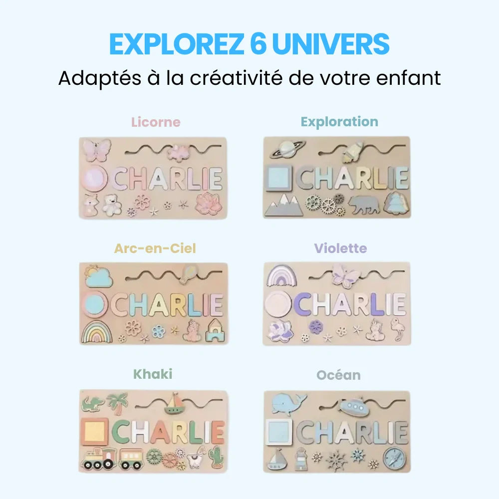 Puzzle Prénom Personnalisé en Bois