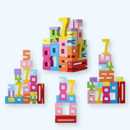 NumberBlocks™ - Jeu de Construction en Bois Montessori