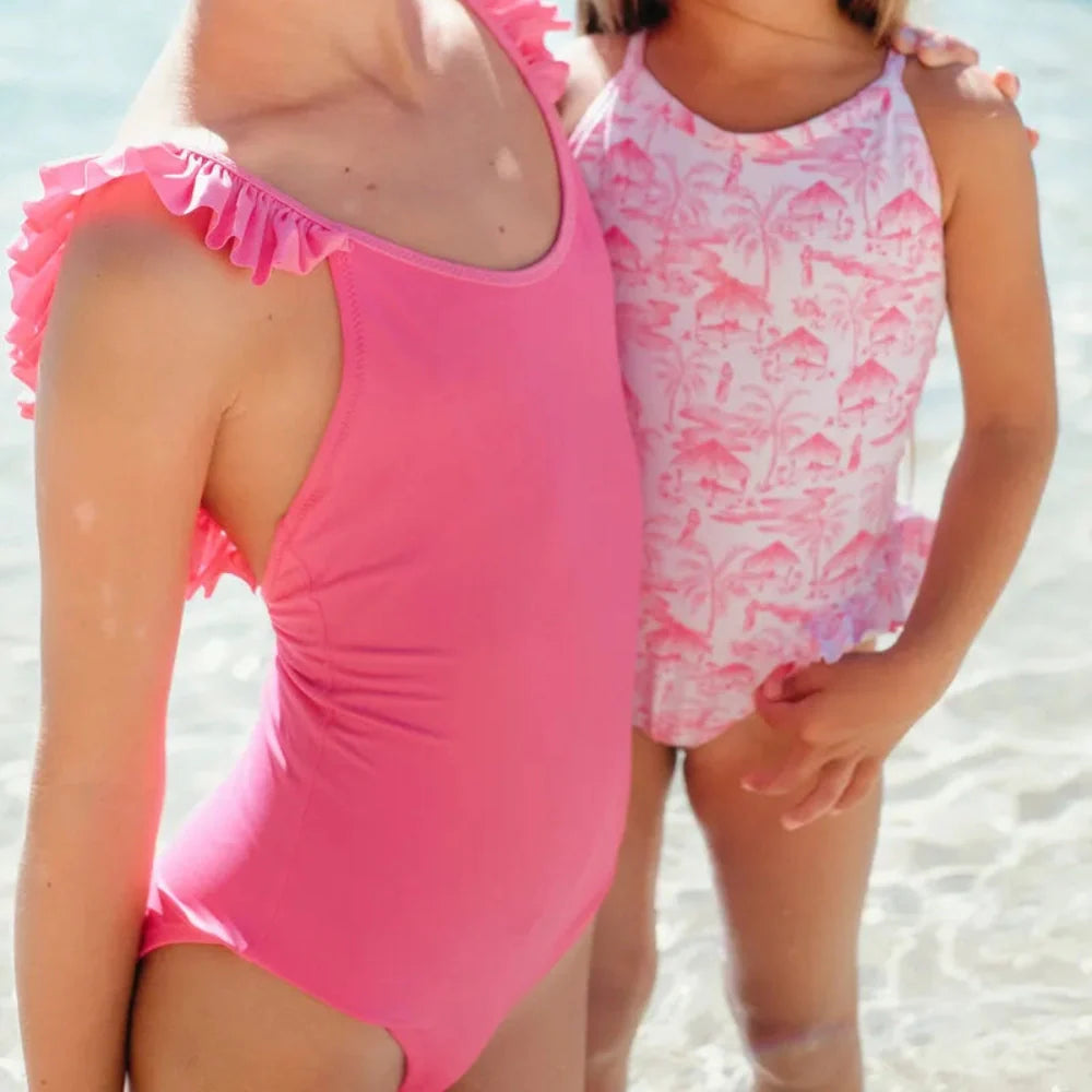 Maillot de bain une pièce fille anti UV