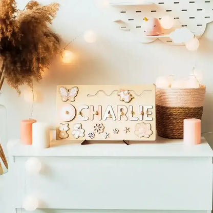 Puzzle Prénom Personnalisé en Bois