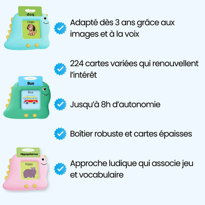 DinoWords™ - Cartes interactives d'apprentissage