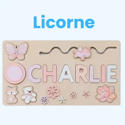 Puzzle Prénom Personnalisé en Bois