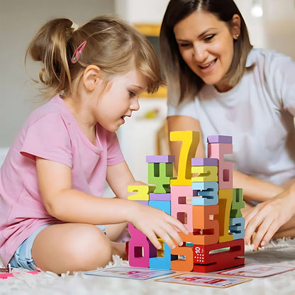 NumberBlocks™ - Jeu de Construction en Bois Montessori