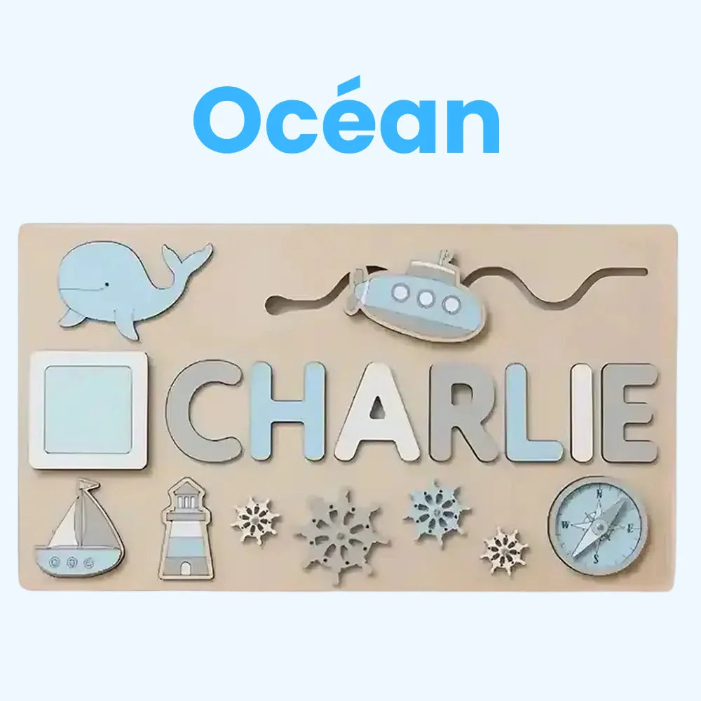 Puzzle Prénom Personnalisé en Bois