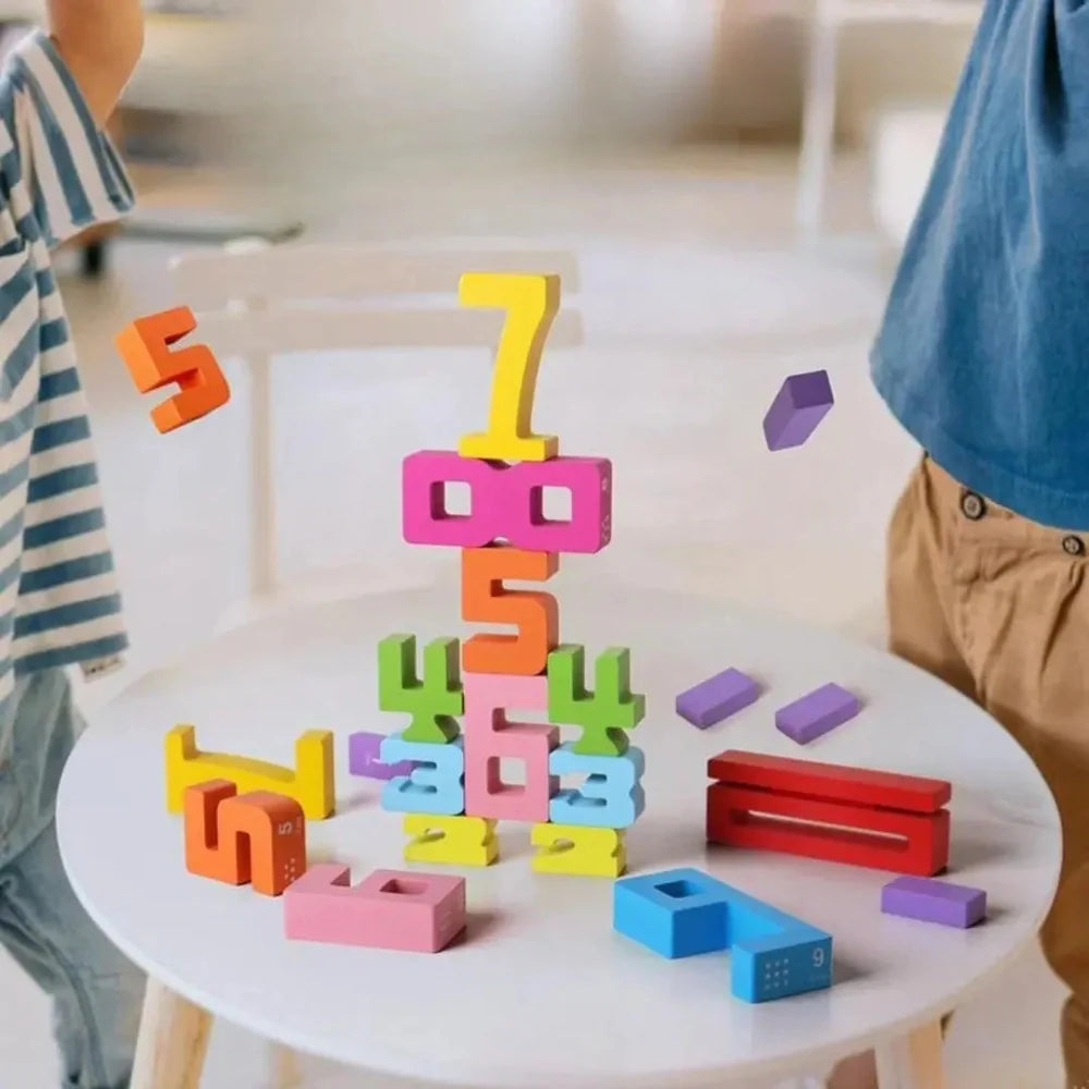 NumberBlocks™ - Jeu de Construction en Bois Montessori