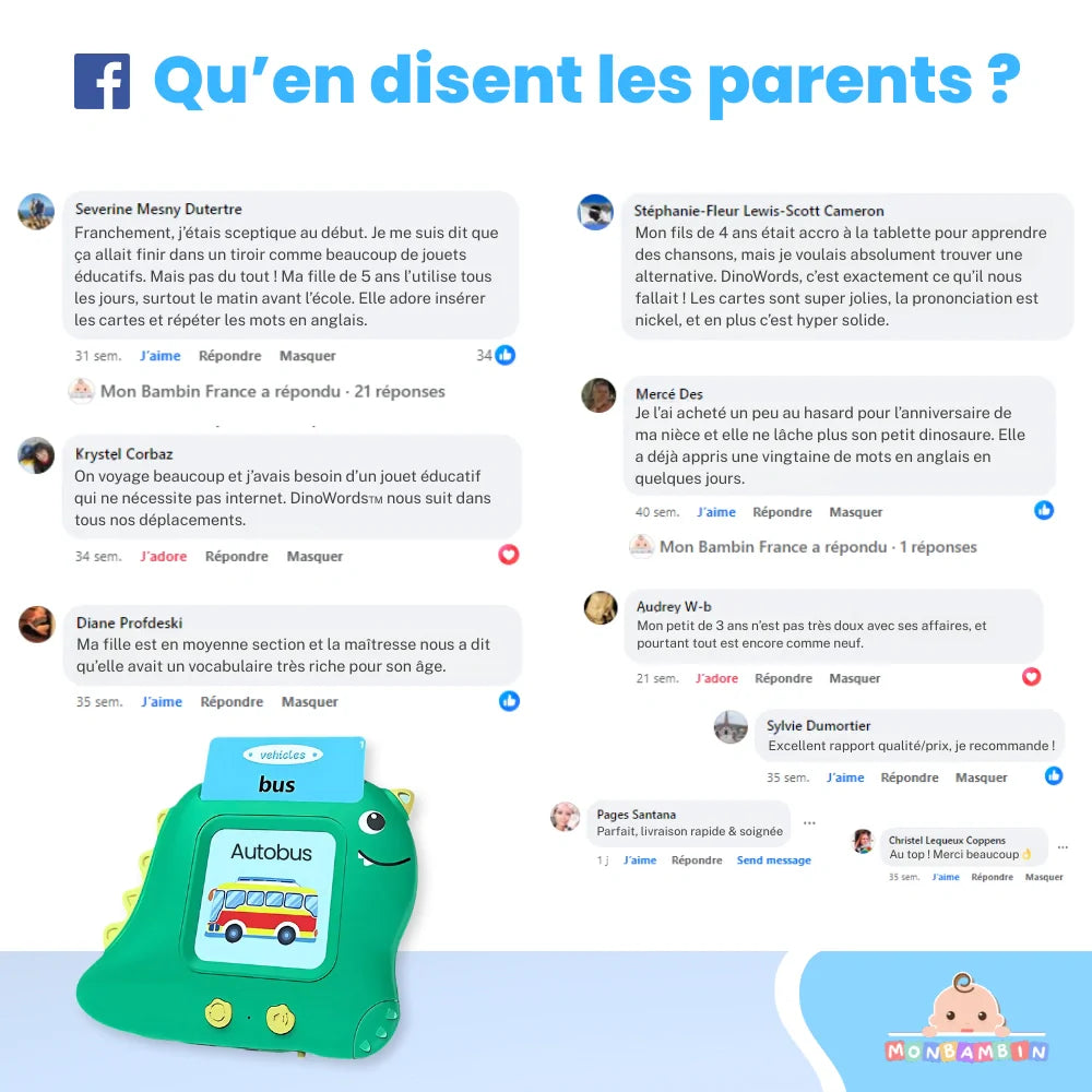 DinoWords™ - Cartes interactives d'apprentissage