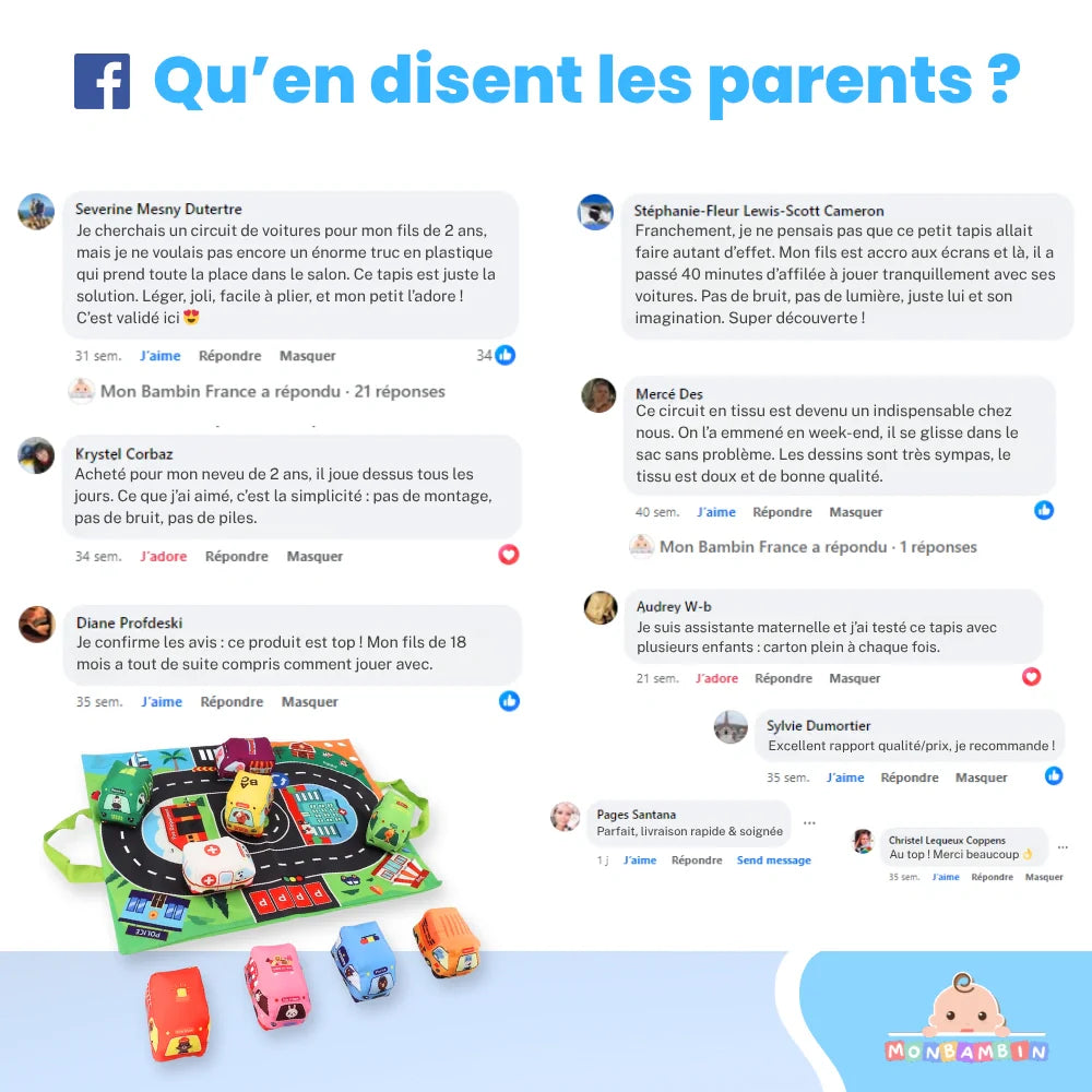 Circuit Voitures en Tissu