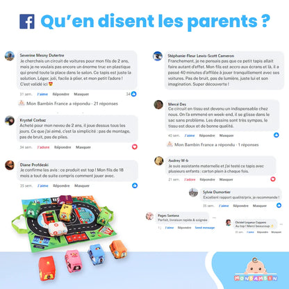 Circuit Voitures en Tissu
