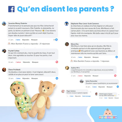MiniNours - Le petit doudou à habiller