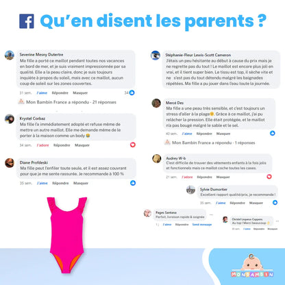Maillot de bain une pièce fille anti UV