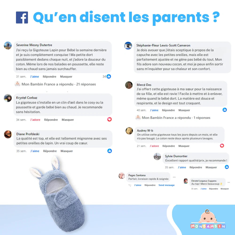 Gigoteuse Lapin pour Bébé