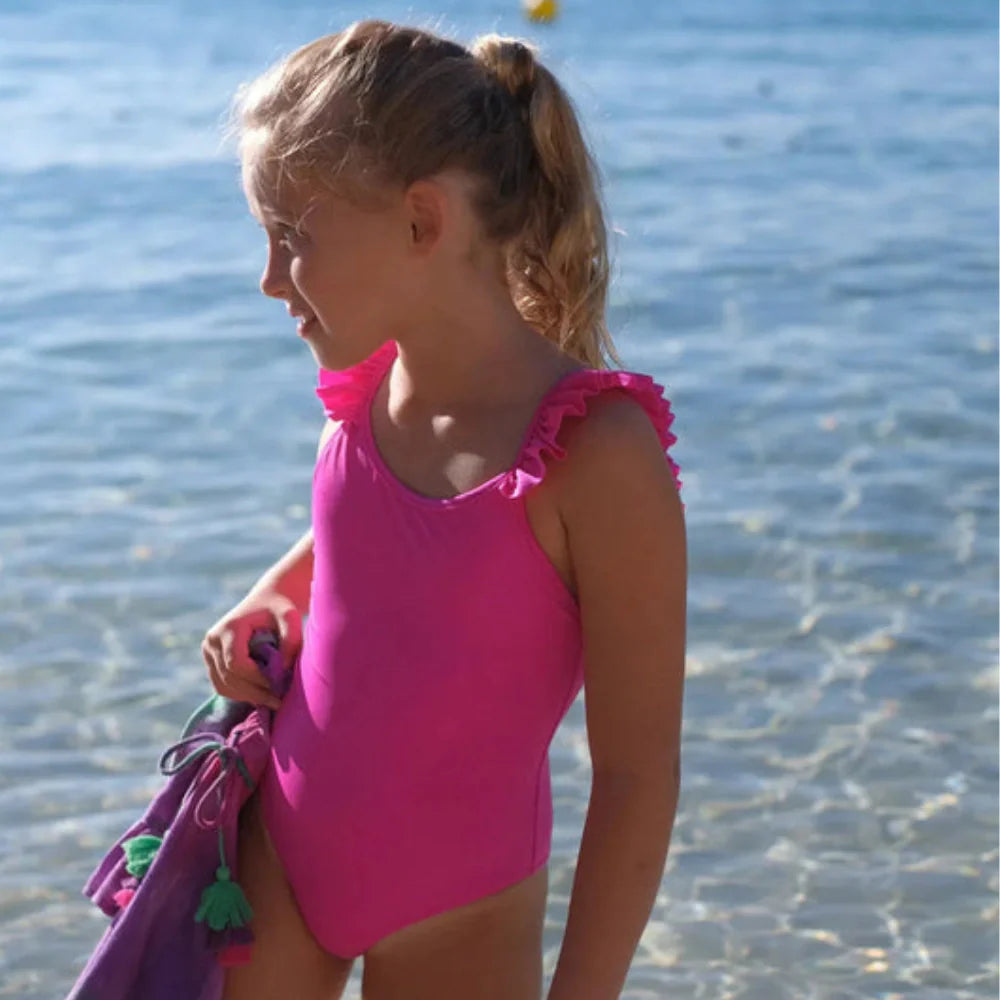 Maillot de bain une pièce fille anti UV