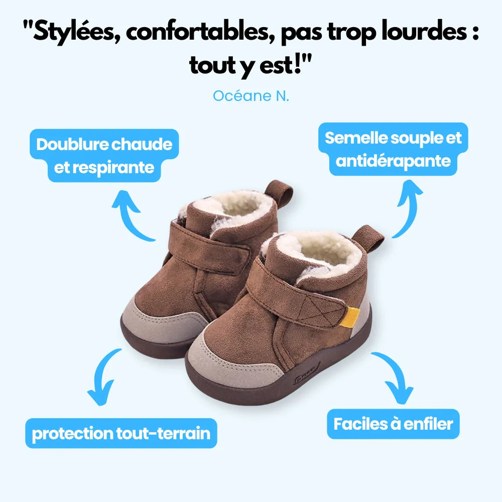 Chaussures d’hiver rembourrées pour enfants