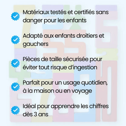 NumberBlocks™ - Jeu de Construction en Bois Montessori