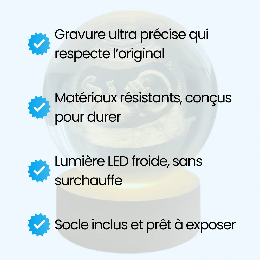 Sphere cristal - Échographie