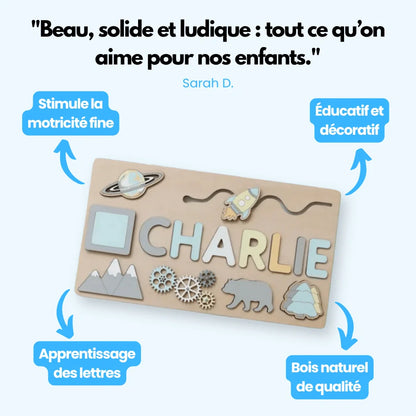 Puzzle Prénom Personnalisé en Bois