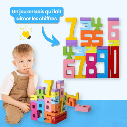 NumberBlocks™ - Jeu de Construction en Bois Montessori